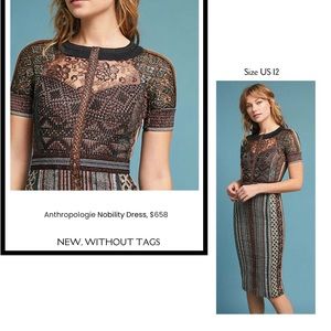 nwot. Byron Lars Nobility Sheath Dress RARE ICONIC, US 12